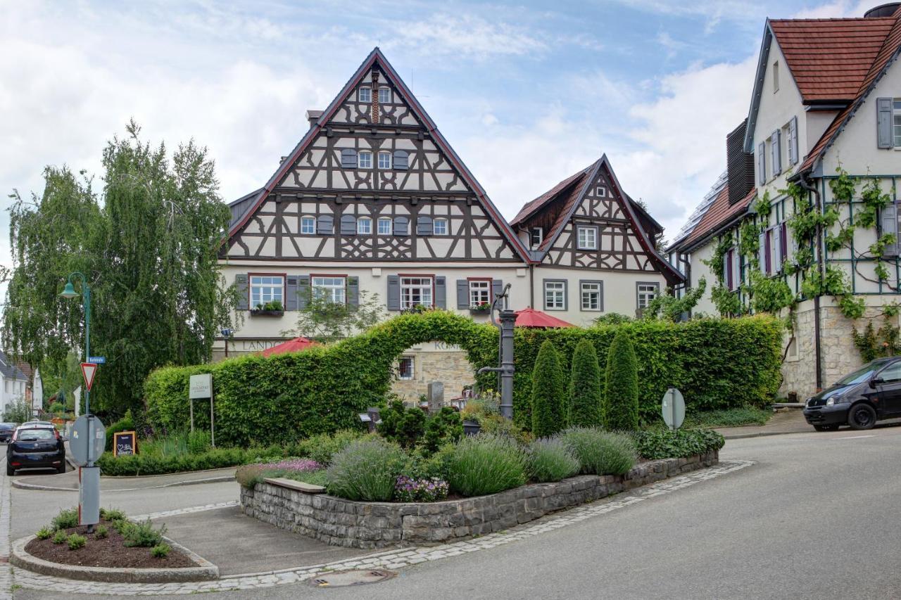 Landgasthof Am Koenigsweg Ohmden Exteriér fotografie